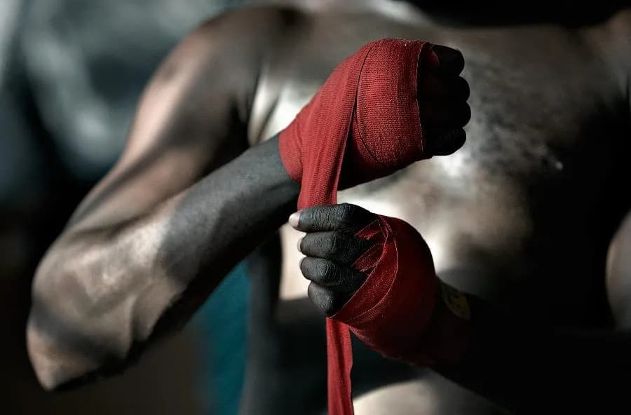 Boxeo wallpaper preparar lucha pu o Sala hogar pared arte decoraci n madera marco cartel